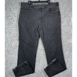 Duluth Ballroom Double Flex Jeans Men's Size 40x34 Relaxed Fit Black Stretch